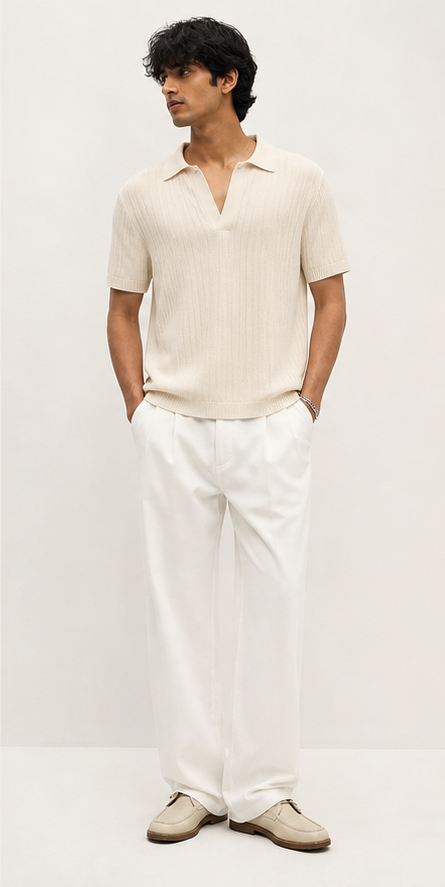 A cleaner knit polo for days when a tee is too lazy.