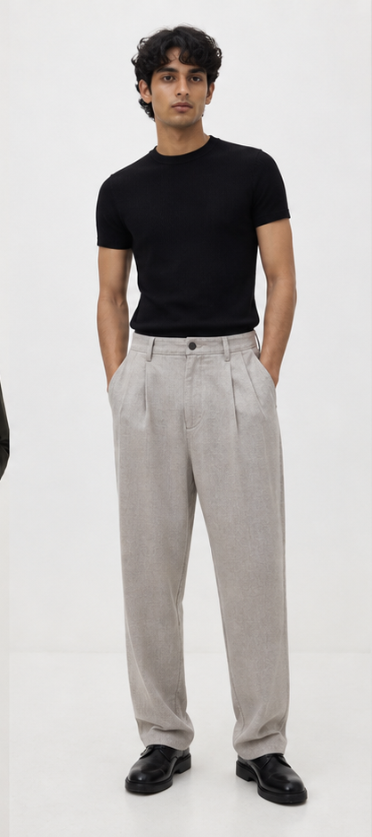 A breathable trouser that keeps the lazy fit looking expensive.